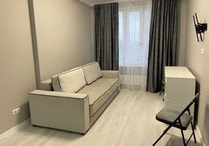 Студия квартира, на длительный срок, 40м2, 24/33 этаж