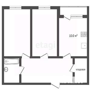 2-к квартира, на длительный срок, 54м2, 19/29 этаж