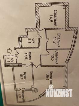 4-к квартира, на длительный срок, 130м2, 9/15 этаж