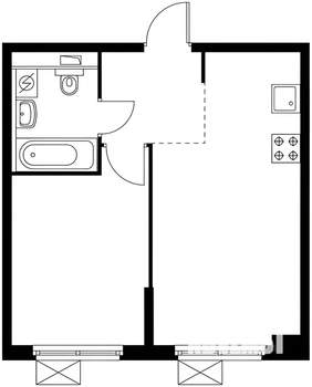 1-к квартира, на длительный срок, 38м2, 5/9 этаж