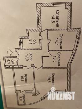 4-к квартира, на длительный срок, 130м2, 9/15 этаж