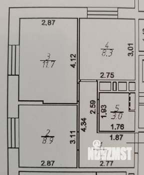 2-к квартира, на длительный срок, 39м2, 6/25 этаж