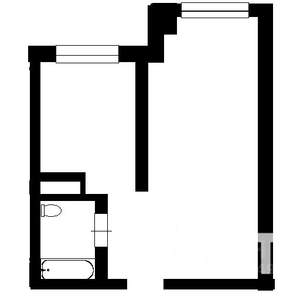 1-к квартира, на длительный срок, 40м2, 2/4 этаж