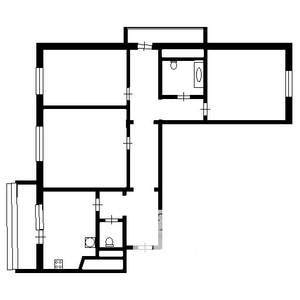 3-к квартира, на длительный срок, 74м2, 6/22 этаж