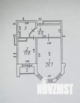 1-к квартира, на длительный срок, 54м2, 5/10 этаж