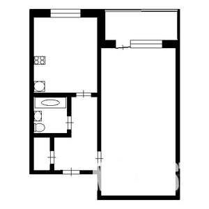 1-к квартира, на длительный срок, 32м2, 1/5 этаж
