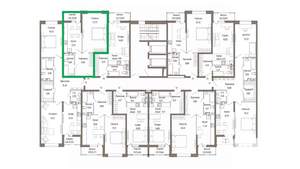 1-к квартира, вторичка, 47м2, 3/9 этаж