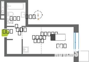 Студия квартира, вторичка, 22м2, 14/31 этаж