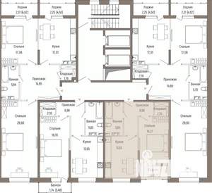 1-к квартира, вторичка, 45м2, 8/9 этаж