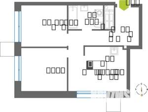1-к квартира, вторичка, 47м2, 27/31 этаж