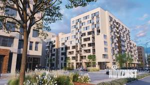 1-к квартира, строящийся дом, 33м2, 4/9 этаж
