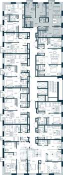 3-к квартира, строящийся дом, 80м2, 21/25 этаж