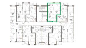 1-к квартира, вторичка, 47м2, 4/9 этаж