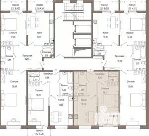 1-к квартира, вторичка, 45м2, 6/9 этаж