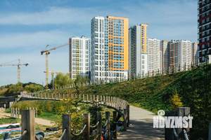 1-к квартира, строящийся дом, 42м2, 28/30 этаж