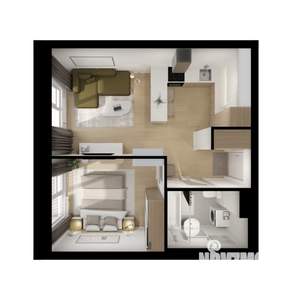 1-к квартира, вторичка, 36м2, 8/9 этаж