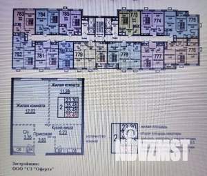 2-к квартира, вторичка, 36м2, 3/25 этаж