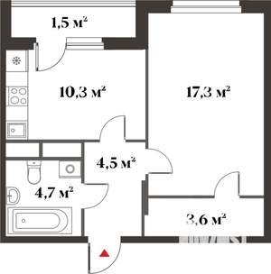 3-к квартира, вторичка, 72м2, 1/6 этаж