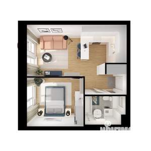 1-к квартира, вторичка, 36м2, 6/9 этаж