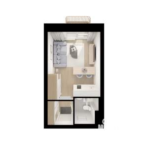Студия квартира, вторичка, 20м2, 4/9 этаж