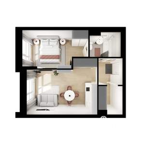 1-к квартира, вторичка, 38м2, 6/9 этаж