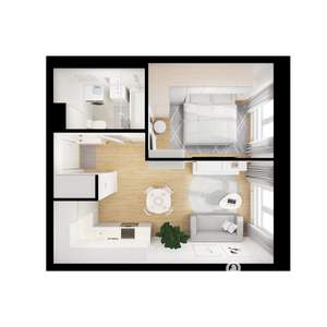 1-к квартира, вторичка, 32м2, 6/9 этаж