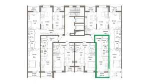 Студия квартира, вторичка, 35м2, 8/9 этаж