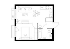 1-к квартира, вторичка, 35м2, 4/9 этаж