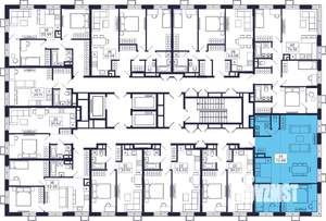 2-к квартира, строящийся дом, 73м2, 15/28 этаж