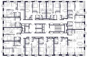 1-к квартира, строящийся дом, 44м2, 26/28 этаж