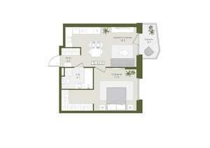 1-к квартира, вторичка, 44м2, 4/8 этаж