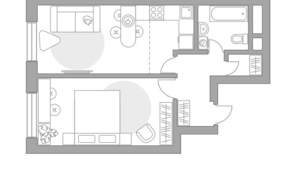 2-к квартира, вторичка, 16м2, 16/22 этаж