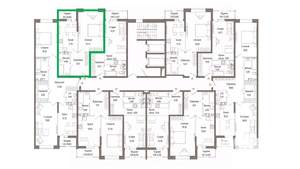 1-к квартира, вторичка, 48м2, 4/9 этаж