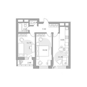 3-к квартира, вторичка, 59м2, 7/25 этаж