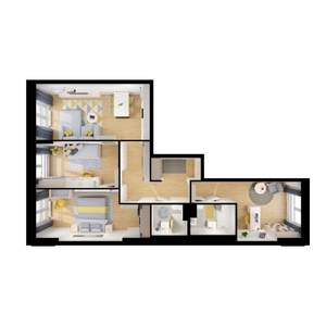 3-к квартира, вторичка, 83м2, 8/9 этаж
