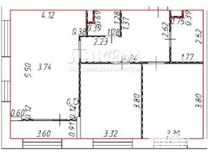 3-к квартира, вторичка, 62м2, 1/12 этаж