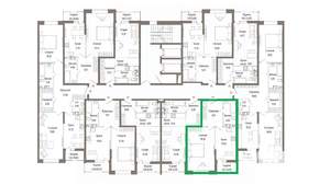 1-к квартира, вторичка, 48м2, 9/10 этаж