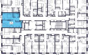 1-к квартира, строящийся дом, 43м2, 17/28 этаж