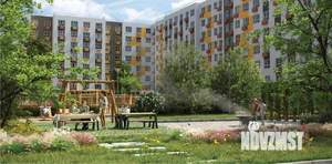 2-к квартира, строящийся дом, 51м2, 1/8 этаж