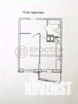 1-к квартира, вторичка, 39м2, 19/25 этаж