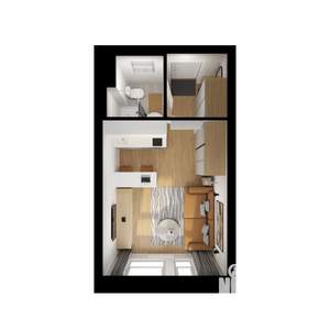 Студия квартира, вторичка, 20м2, 7/9 этаж