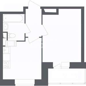 1-к квартира, вторичка, 44м2, 9/22 этаж