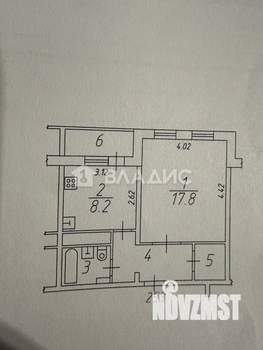 1-к квартира, вторичка, 38м2, 1/17 этаж