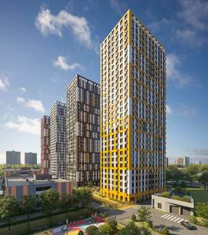 3-к квартира, строящийся дом, 76м2, 22/28 этаж