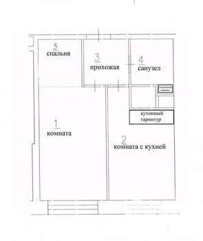 2-к квартира, вторичка, 40м2, 30/33 этаж