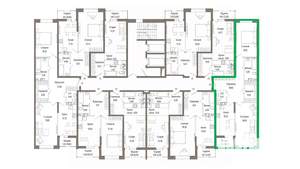 2-к квартира, вторичка, 77м2, 6/9 этаж