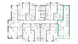 2-к квартира, вторичка, 76м2, 8/9 этаж