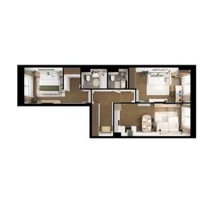 2-к квартира, вторичка, 66м2, 5/9 этаж