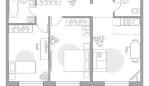 3-к квартира, строящийся дом, 55м2, 9/14 этаж