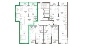 2-к квартира, вторичка, 102м2, 8/9 этаж